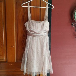 Charlotte Russe Women's Cream Beige Dress Size L